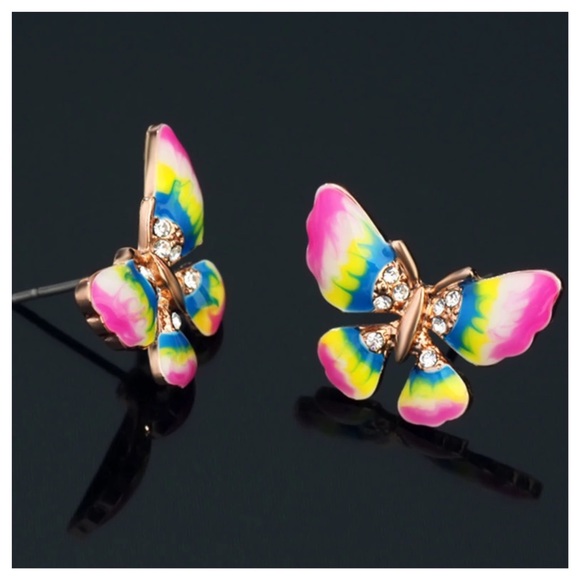 Swarovski Crystals The Milia Butterfly Earrings - Picture 4 of 5